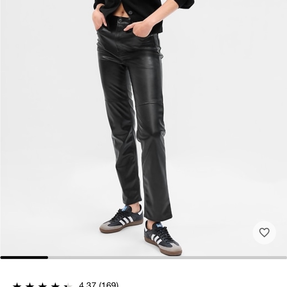 Gap vegan leather pants size 6/28